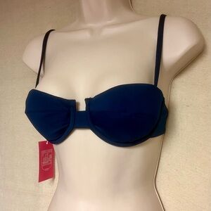 New with tags dark blue size XS Liberty & Justice bikini top